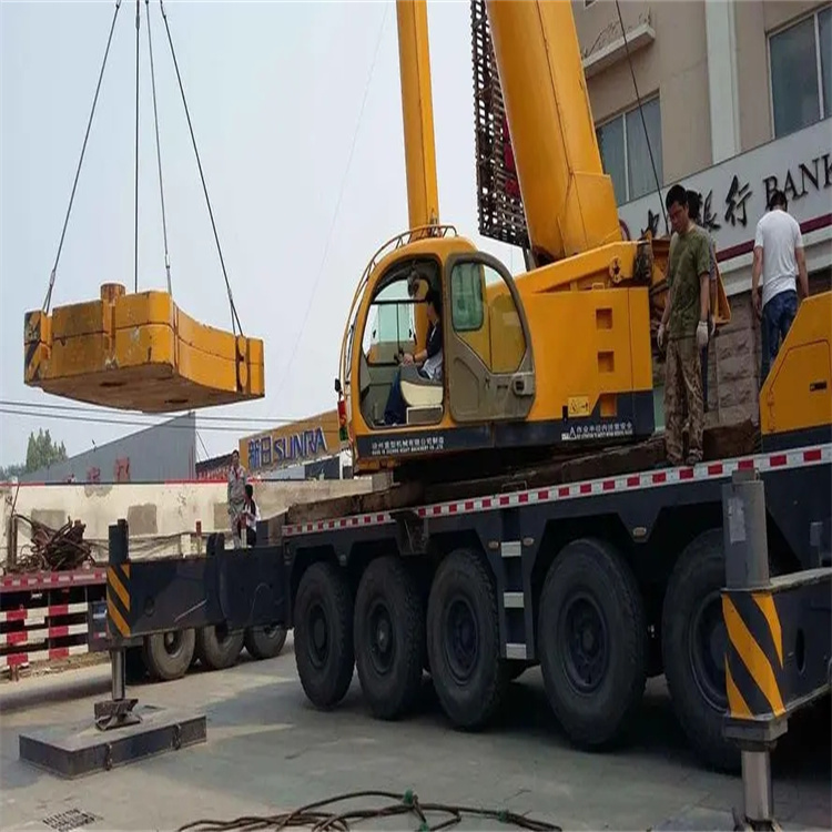 九江濂溪当地吊车出租|机器吊装|75吨|工厂搬迁服务